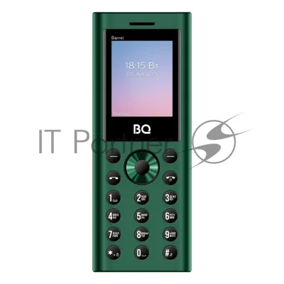 Мобильный телефон BQ 1858 Barrel зеленый/черный