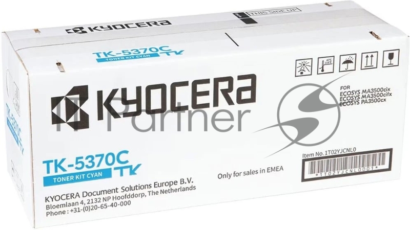 Картридж лазерный Kyocera TK-5370C 1T02YJCNL0 голубой (5000 стр.) для Kyocera PA3500cx/MA3500cix/MA3500cifx