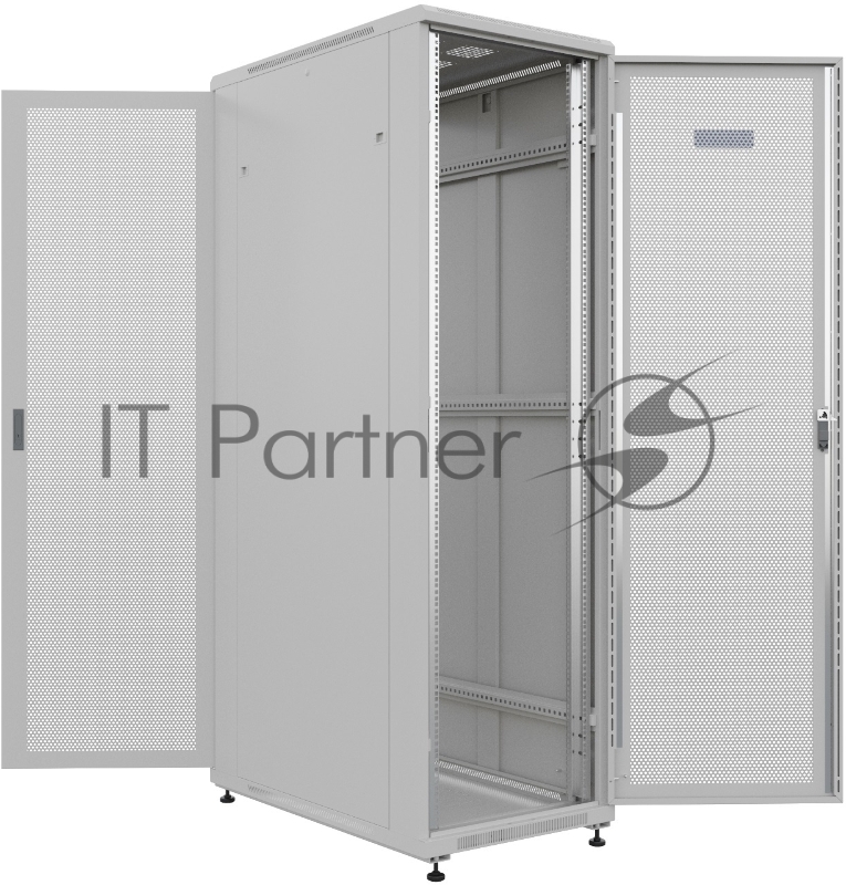 Шкаф серверный NTSS Премиум (NTSS-R42U60100PD/PD) напольный 42U 600x1000мм пер.дв.перфор. задн.дв.перфор. 900кг серый IP20 сталь