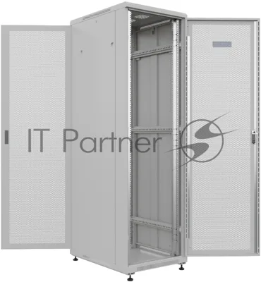 Шкаф серверный NTSS Премиум (NTSS-R42U6080PD/PD) напольный 42U 600x800мм пер.дв.перфор. задн.дв.перфор. 900кг серый IP20 сталь