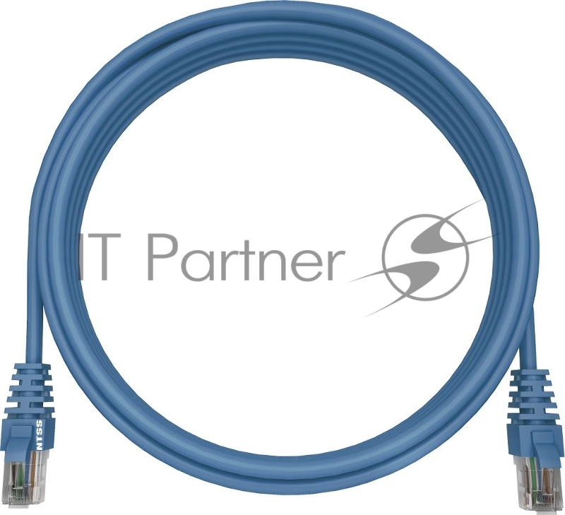 Патч-корд NTSS NTSS-PC-UTP-RJ45-5e-15.0-LSZH-BU NTSS-PC-UTP-RJ45-5E-15.0-LSZH UTP RJ-45 вил.-вилка RJ-45 cat.5e 15м синий LSZH (уп.:1шт) 26AWG