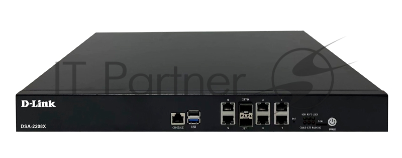 Маршрутизатор D-Link DSA-2208X/A1A, 6×1 Гбит/с + 2×10 Гбит/с SFP+, управляемый