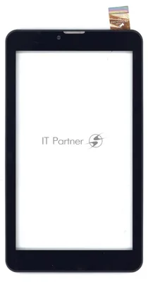 Сенсорное стекло (тачскрин) для Irbis TZ720, черное с рамкой