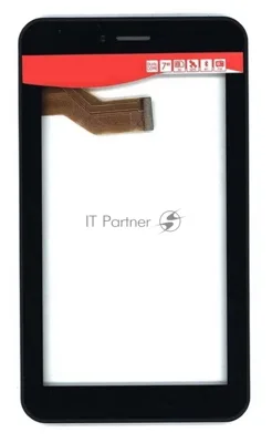 Сенсорное стекло (тачскрин) для Irbis TX18 TX55, черное с рамкой