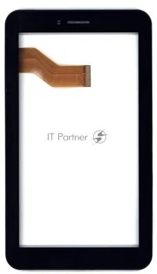 Сенсорное стекло (тачскрин) для Irbis TX70. черное с рамкой