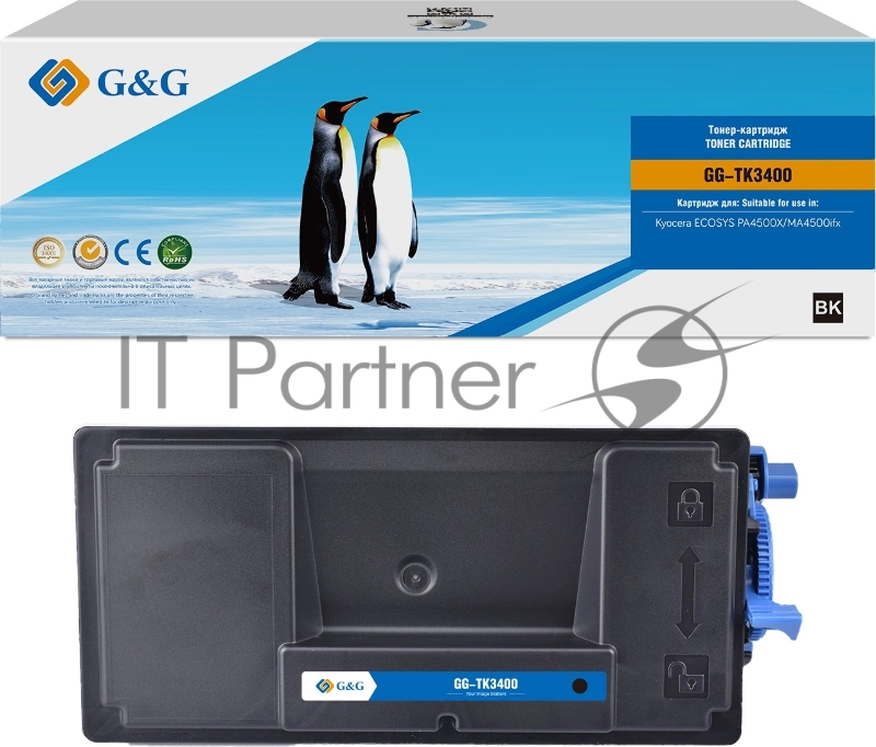 Картридж лазерный G&G GG-TK3400 черный (12500 стр) для Kyocera Ecosys PA4500X/MA4500ifx