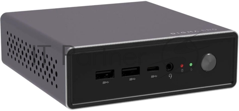 Мини ПК Digma Pro Minimax U1 i3 1215U (1.2) 8Gb SSD256Gb UHDG CR Windows 11 Professional GbitEth WiFi BT 60W темно-серый/черный (DPP3-8CXW01)