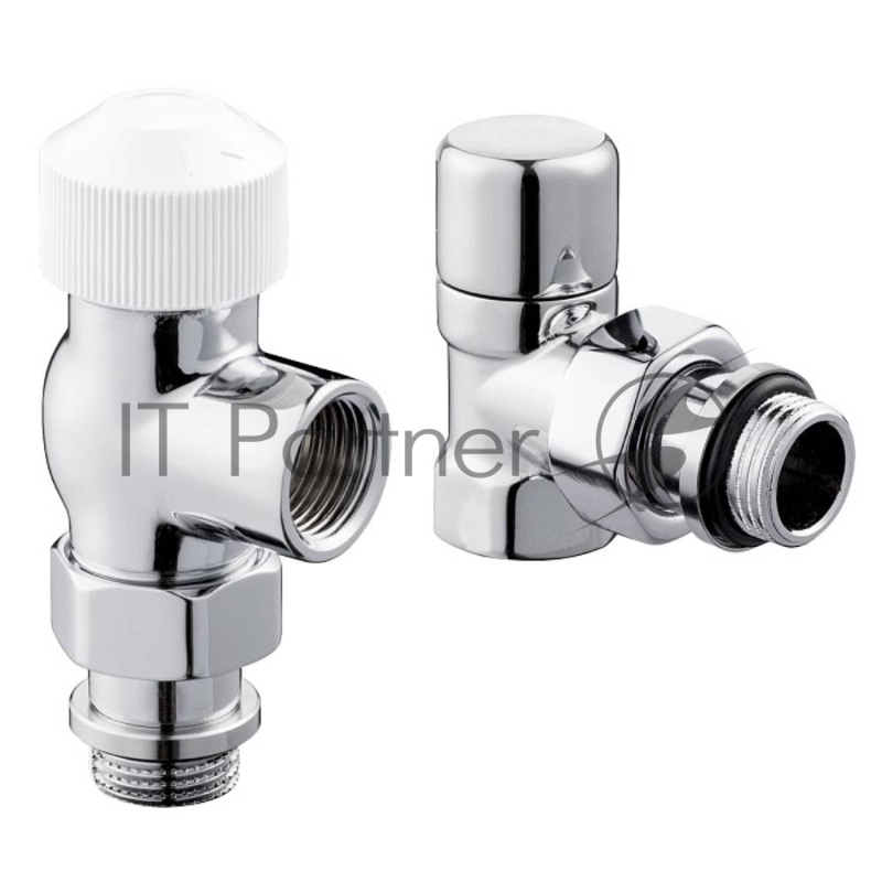 Набор термостатический для радиатора осевой Royal Thermo Design 1/2"М30х1,5 (Хром)