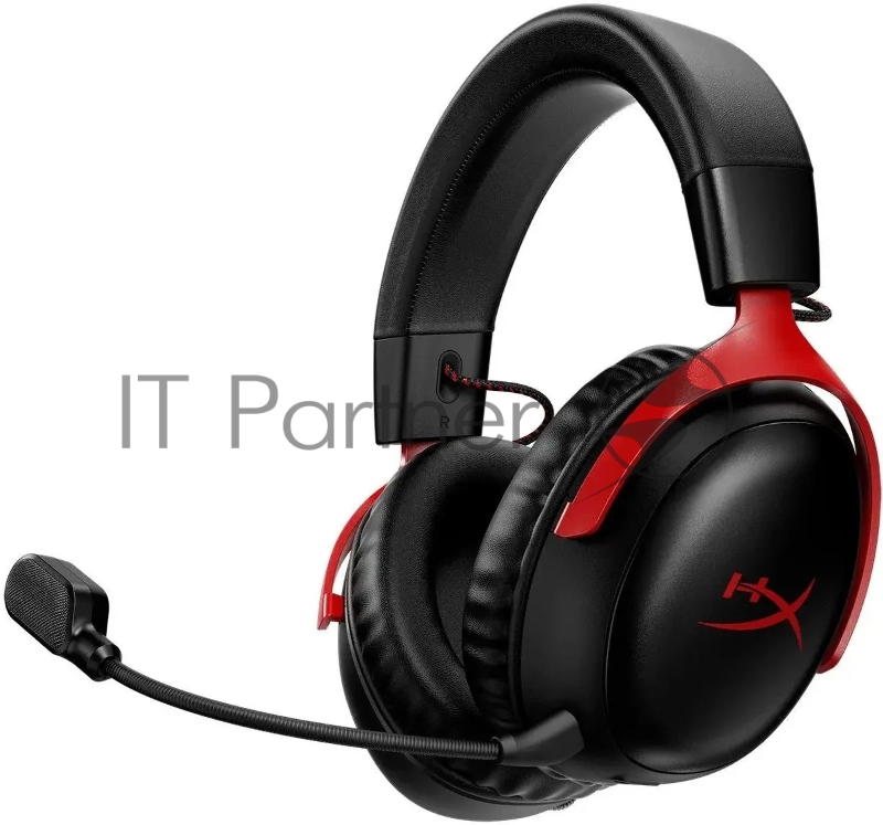 Гарнитура HyperX Cloud III чёрный-красный, проводная, 3.5 мм