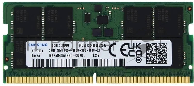 Оперативная память Samsung, DDR5, 32GB (1x32GB), 4800MHz, CL40, SO-DIMM