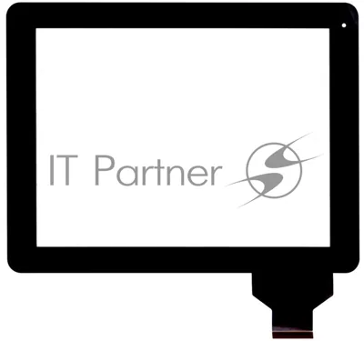 Сенсорное стекло (тачскрин) для DNS AirTab M975w, черное