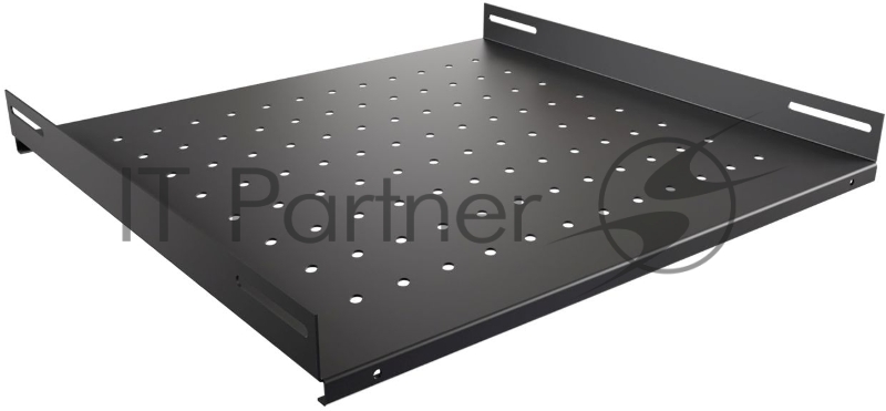 Полка стационарная NTSS NTSS-FS-600-BL 1U нагр.:60кг. 19" 350мм черный (упак.:1шт)