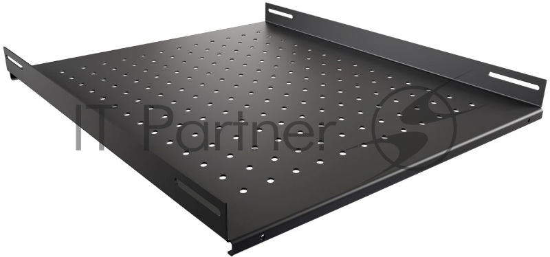 Полка стационарная NTSS NTSS-FS-H-800-BL 1U нагр.:100кг. 19" 550мм черный (упак.:1шт)