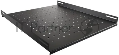 Полка стационарная NTSS NTSS-FS-H-800-BL 1U нагр.:100кг. 19" 550мм черный (упак.:1шт)