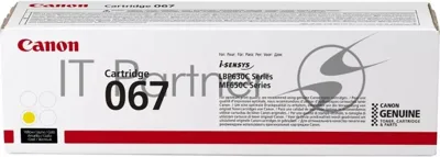 Картридж лазерный Canon 067Y (5099C002) желтый (1250 стр.) для Canon LBP631/633/MF651/655/657