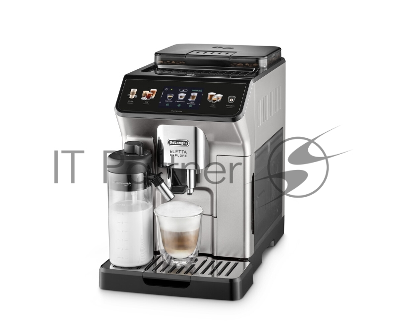 Кофемашина автоматическая DeLonghi Eletta Explore ECAM450.65.S серебристый, исп. кофе - зерновой/молотый, 1.8 л, 1450 Вт, 19 бар