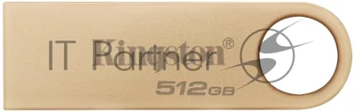 Флешка USB Kingston DataTraveler SE9 G3 (DTSE9G3/512Gb), 512Gb, USB 3.2 Gen 1, R/W 220/100, золотистый