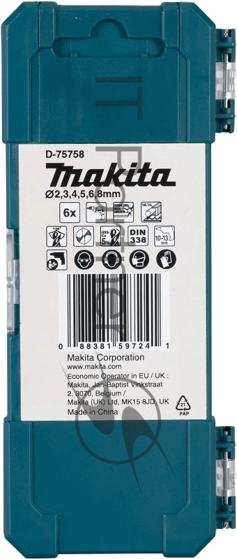 Набор сверл Makita HSS-Co (D-75758) (6пред.)