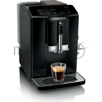 Кофемашина Bosch TIE20119 черный, исп. кофе - зерновой, 1.4 л, 1300 Вт, 15 Бар.