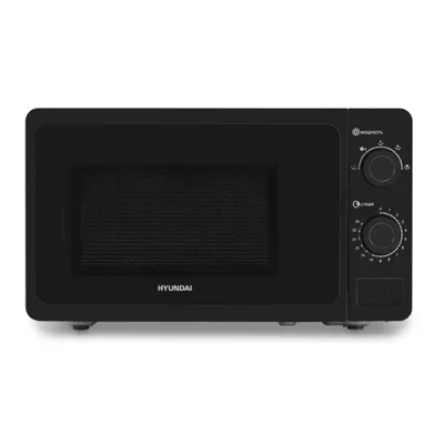 Микроволновая печь Hyundai HYM-M2010 черный, 20 л, 700 Вт, переключатели - поворотный механизм