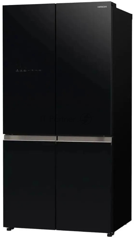 Холодильник Hitachi R-WB720PUC1 GCK черный трехкамерный 357/103л морозилка снизу, No Frost, Side by Side