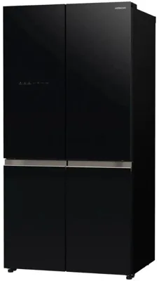 Холодильник Hitachi R-WB720PUC1 GCK черный трехкамерный 357/103л морозилка снизу, No Frost, Side by Side