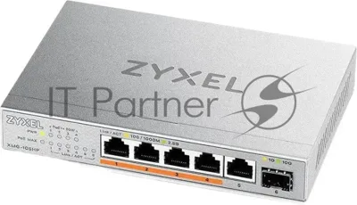 Коммутатор Zyxel XMG-105HP-EU0101F (L2) 5x2.5 Гбит/с 1SFP+ 4PoE++ 70W неуправляемый
