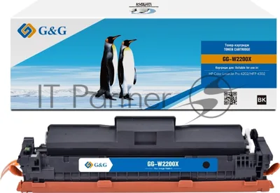 Картридж лазерный G&G GG-W2200X, W2200X черный (7500 стр.) для HP CLJ Pro 4202/MFP 4302