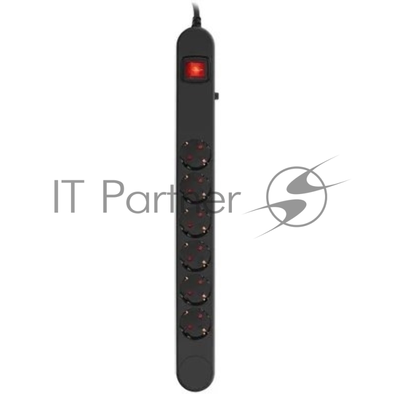 Сетевой фильтр Ippon NF-EU-3-10 3 м, 6 розеток, черный, коробка