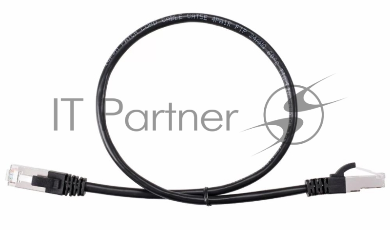 Патч-корд литой AOpen ANP522B-BK-0.5M FTP cat.5e (7/0.16) черный 0,5m