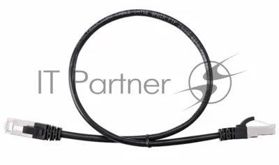 Патч-корд литой AOpen ANP522B-BK-0.5M FTP cat.5e (7/0.16) черный 0,5m