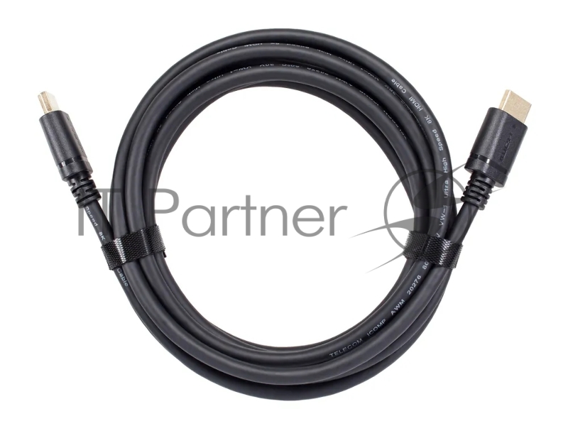 Кабель HDMI 19M/M,ver. 2.1 8KX60Hz (Econom) 2m Telecom TCG245C-2M