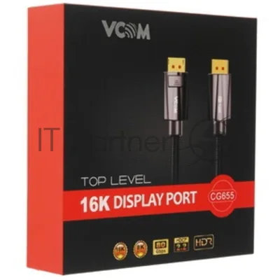 Кабель соединительный DisplayPort v1.4, 8K@60Hz, 5m, медь, VCOM CG635-5M