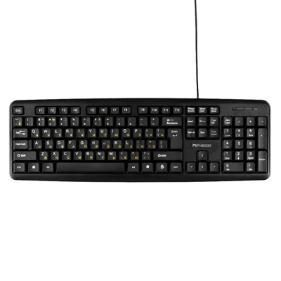 Клавиатура Гарнизон GK-100L проводная, USB Type-A, чёрный