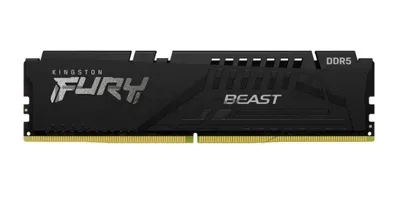 Оперативная память Kingston Fury Beast, DDR5, 8GB (1x8GB), 6000MHz, CL36, DIMM, с радиатором, черный