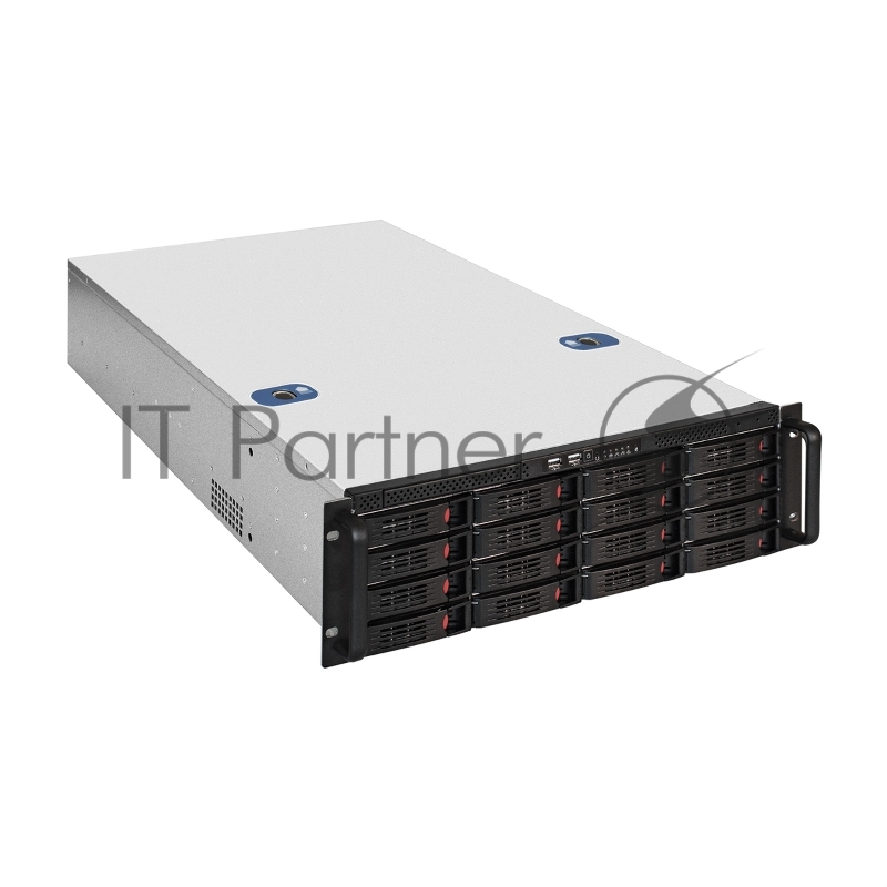 Серверный корпус ExeGate Pro 3U660-HS16 (RM 19", высота 3U, глубина 660, БП 2U-1080ADS,16xHotSwap, USB)