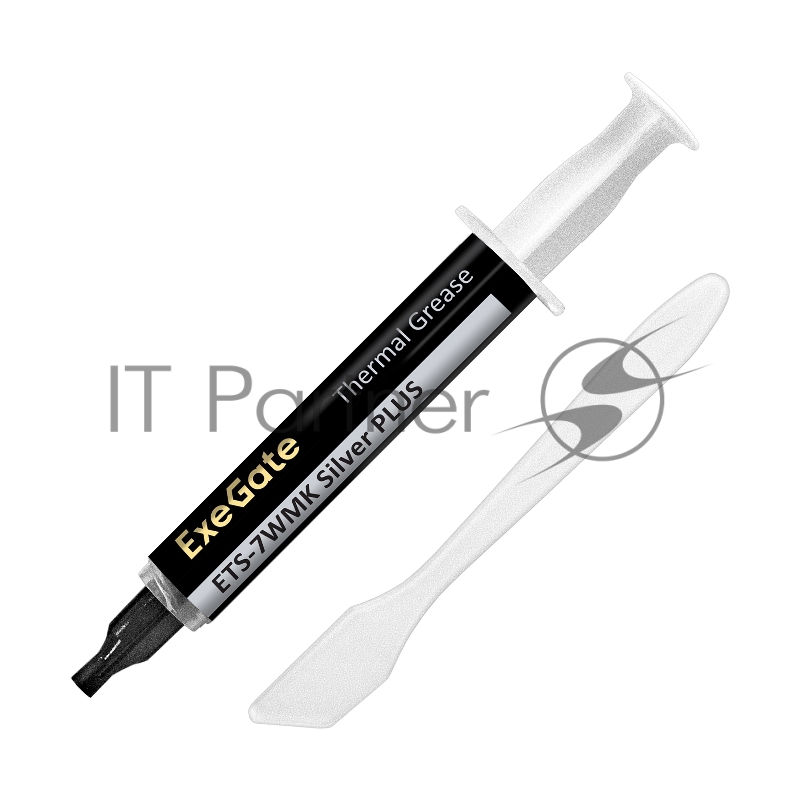 Термопаста ExeGate ETS-7WMK Silver PLUS, 3 г, 7.2 Вт/(м⋅К), шприц