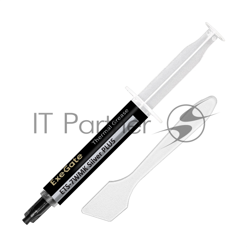 Термопаста ExeGate ETS-7WMK Silver PLUS, 5 г, 7.2 Вт/(м⋅К), шприц