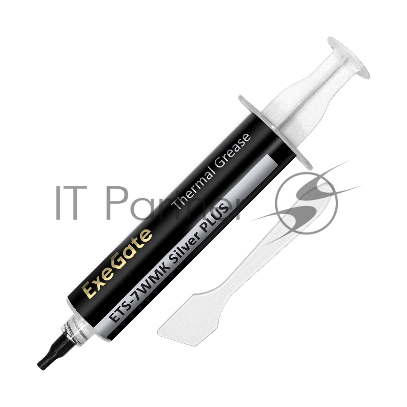 Термопаста ExeGate ETS-7WMK Silver PLUS, 15 г, 7.2 Вт/(м⋅К), шприц