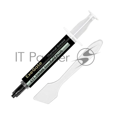 Термопаста ExeGate ETТ-3WMK Standard PLUS, 1.5 г, 3.2 Вт/(м⋅К), шприц
