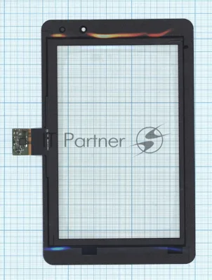 Сенсорное стекло (тачскрин) для Lenovo v2007 черное