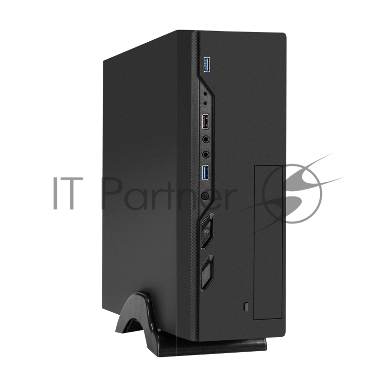Компьютерный корпус Desktop ExeGate MI-208U2-M400 (mini-ITX/mATX, БП M400 с вент. 8см, 1хUSB+2хUSB 3.0, аудио, черный)
