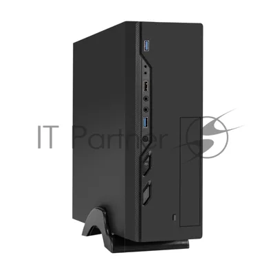 Компьютерный корпус Desktop ExeGate MI-208U2-M400 (mini-ITX/mATX, БП M400 с вент. 8см, 1хUSB+2хUSB 3.0, аудио, черный)