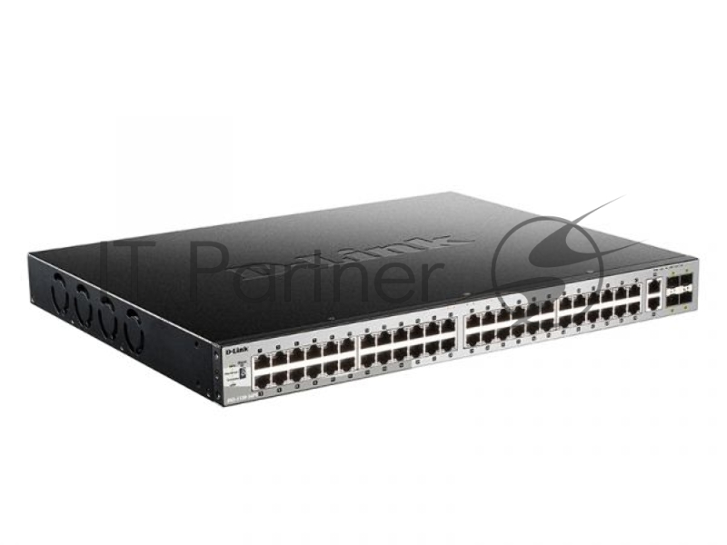 Коммутатор D-Link DGS-3130-54PS/B2A, 48×1 Гбит/с + 2×10 Гбит/с Base-T + 4×10 Гбит/с SFP+, управляемый