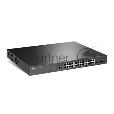 Коммутатор управляемый TP-Link TL-SG3428XPP-M2 JetStream уровня 2+ с 24 портами 2,5 Gbит/с (8 портов PoE++, 16 портов PoE+) и 4 портами SFP+ 10 Gbит/с