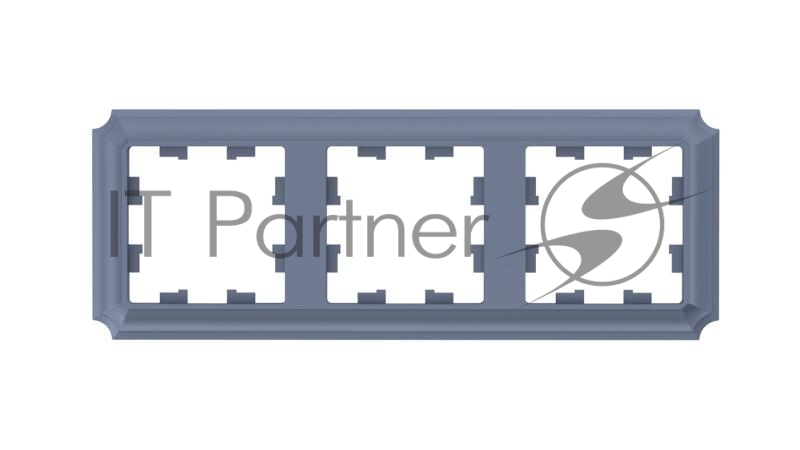 Рамка AtlasDesign Antique 3-постовая, универсальная, грифель