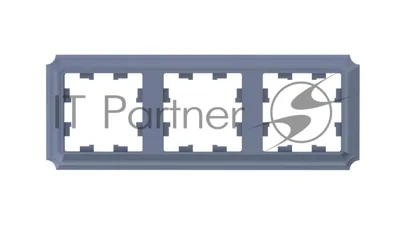 Рамка AtlasDesign Antique 3-постовая, универсальная, грифель