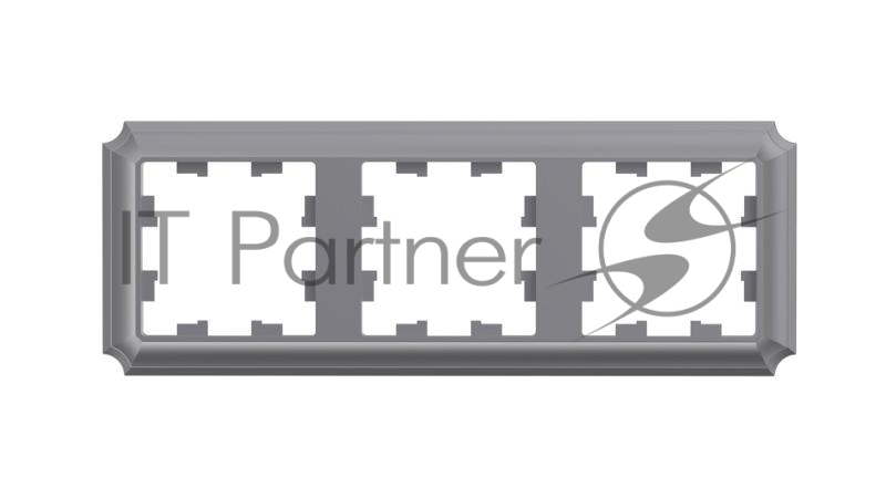 Рамка ATLASDESIGN ANTIQUE 3-постовая рамка, универсальная, СТАЛЬ