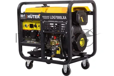 Электрогенератор дизельный Huter LDG 7000LXА, 5.5 кВт, 71 дБ, 114.8 кг