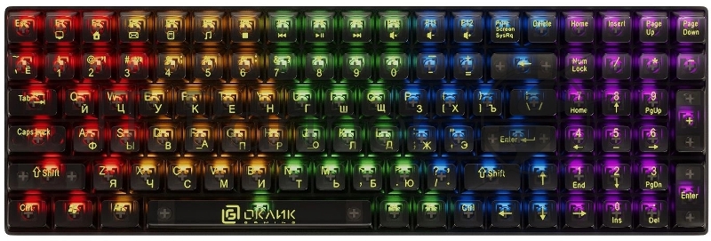 Клавиатура Oklick 915GK проводная, USB Type-A, чёрный